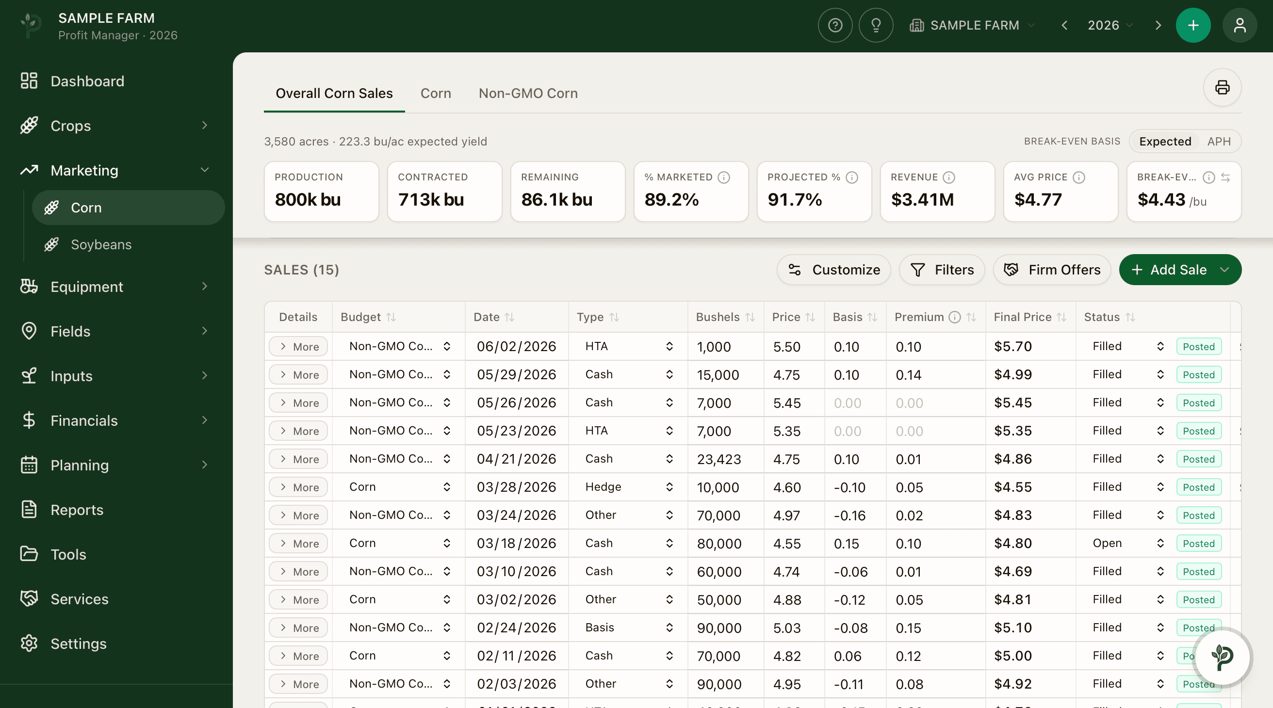 Marketing & Sales Tracking